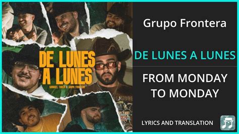 lunes a lunes lyrics